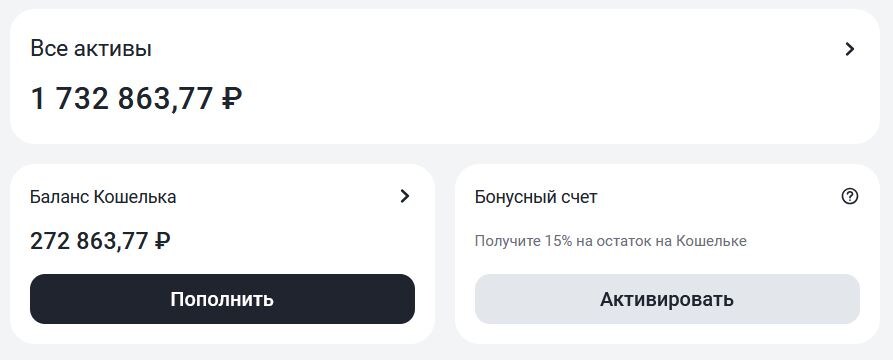 Скрин из личного кабинета Финуслуг