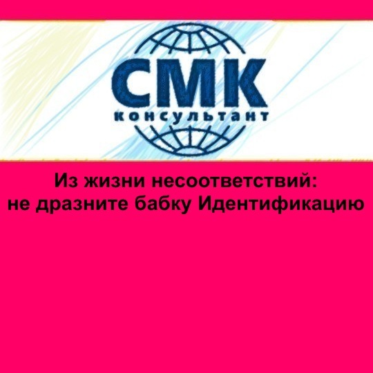 Из жизни несоответствий: не дразните бабку Идентификацию