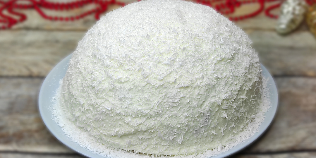 Торт "Зимний" или "Снежный" ПАНЧО! Вкусный и сочный ТОРТ с АНАНАСАМИ.