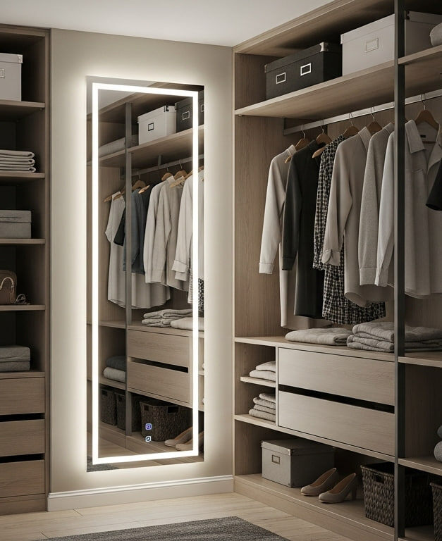 Зеркало в гардеробной