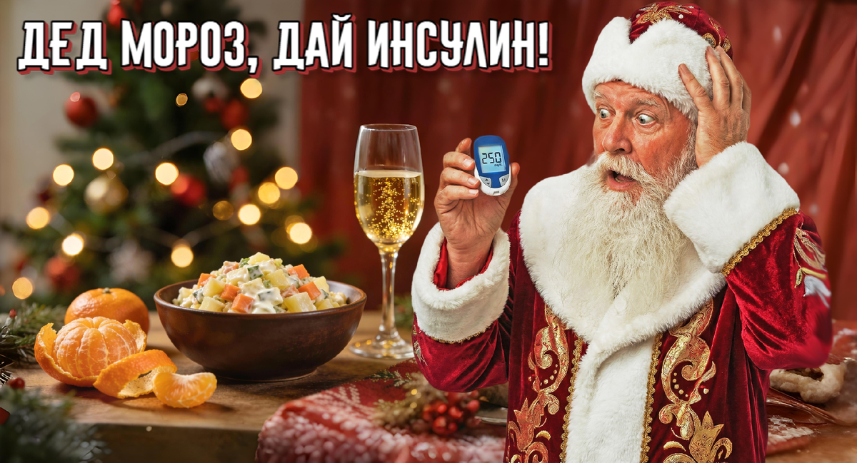 🎅Письмо диабетика Деду Морозу: «Дедушка, подари мне новую поджелудочную, можно б/у!». Чего на самом деле хотят диабетики на Новый год 
