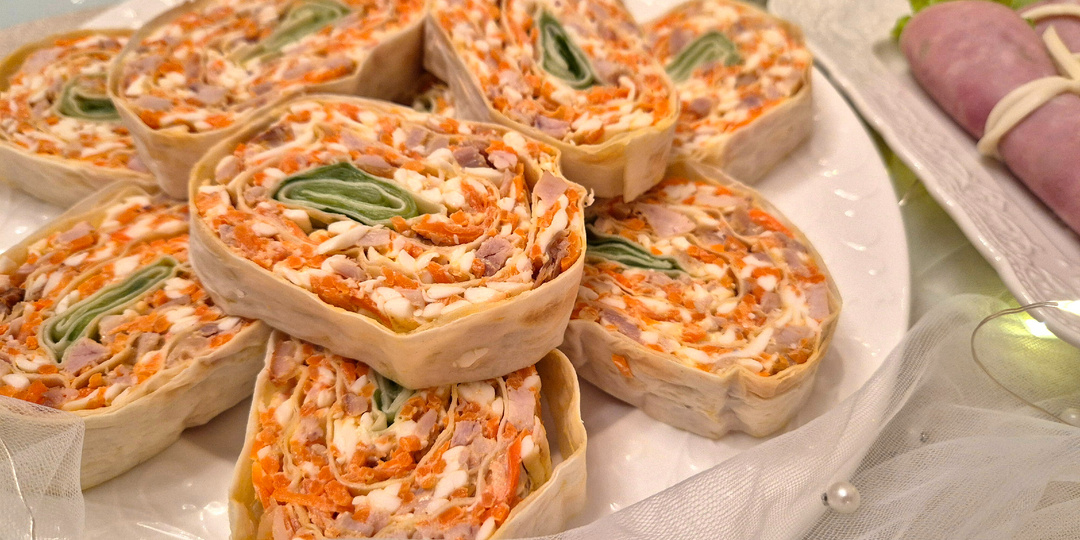 РУЛЕТ ИЗ ЛАВАША - сочно, вкусно и красиво