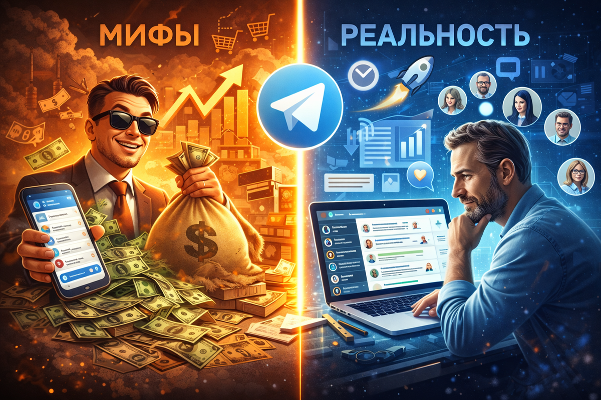 Telegram — реальный канал продаж, но не: быстрый, простой, автоматический. Это канал доверия, влияния и долгой игры.