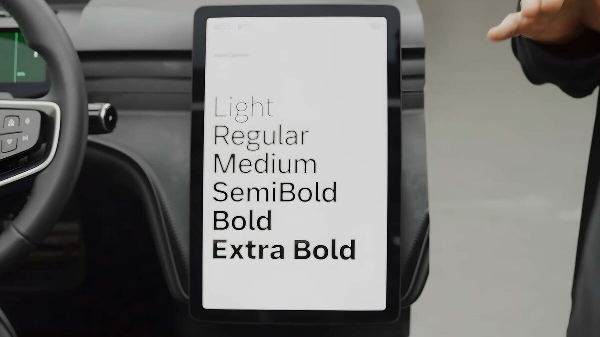 Шрифт Volvo Centum