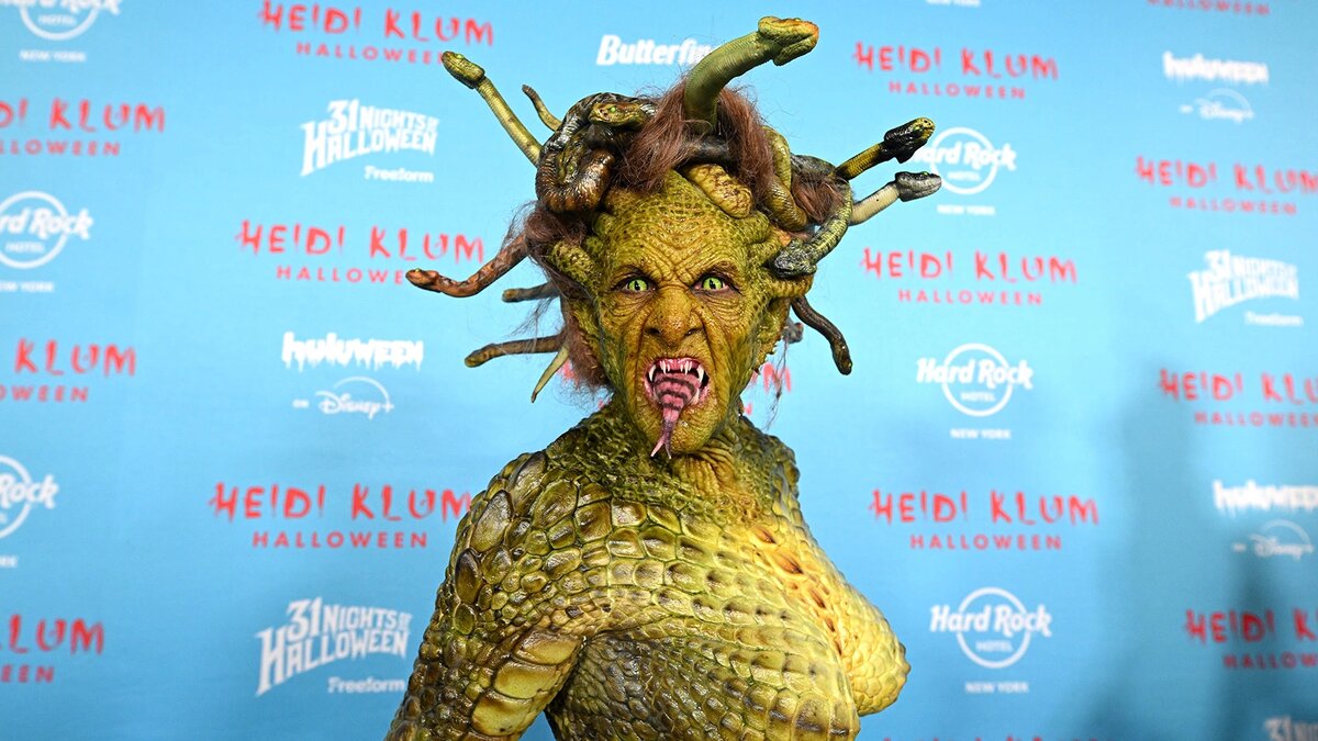 Образ Хайди Клум на хэллоуин (2025)