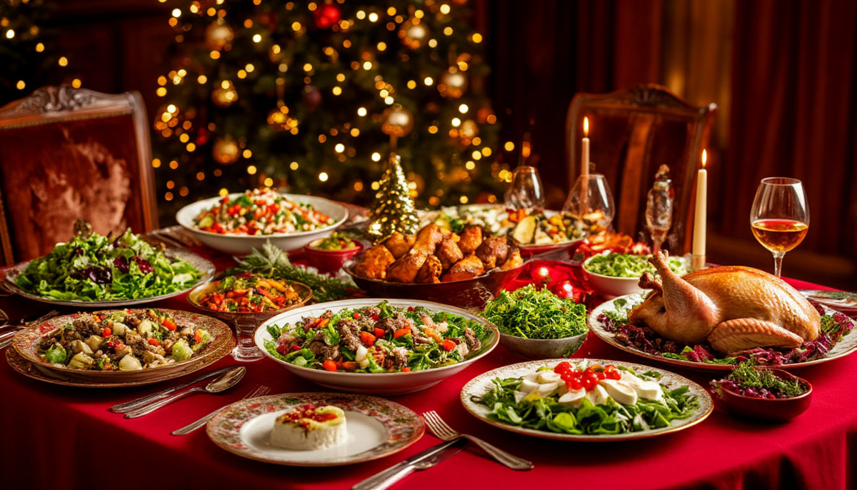 Стол на Новый год