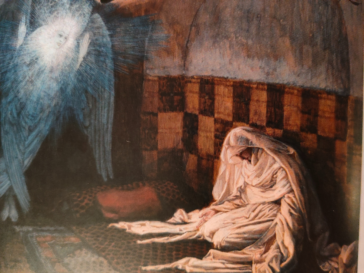 Благовещение. Иллюстрация к толковой библии А.П.Лопухина. Фото автора.