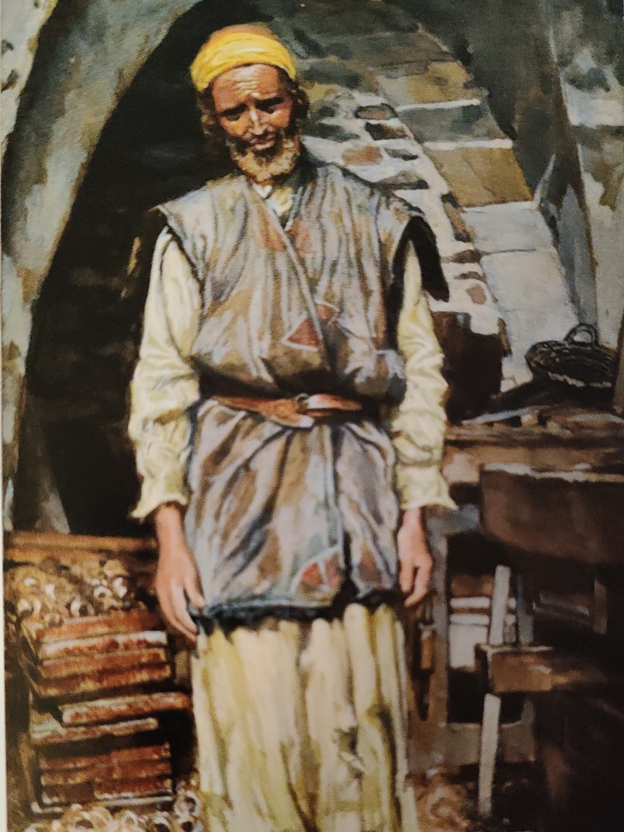 Благочестивый Иосиф. Иллюстрация к толковой библии А.П.Лопухина. Фото автора.