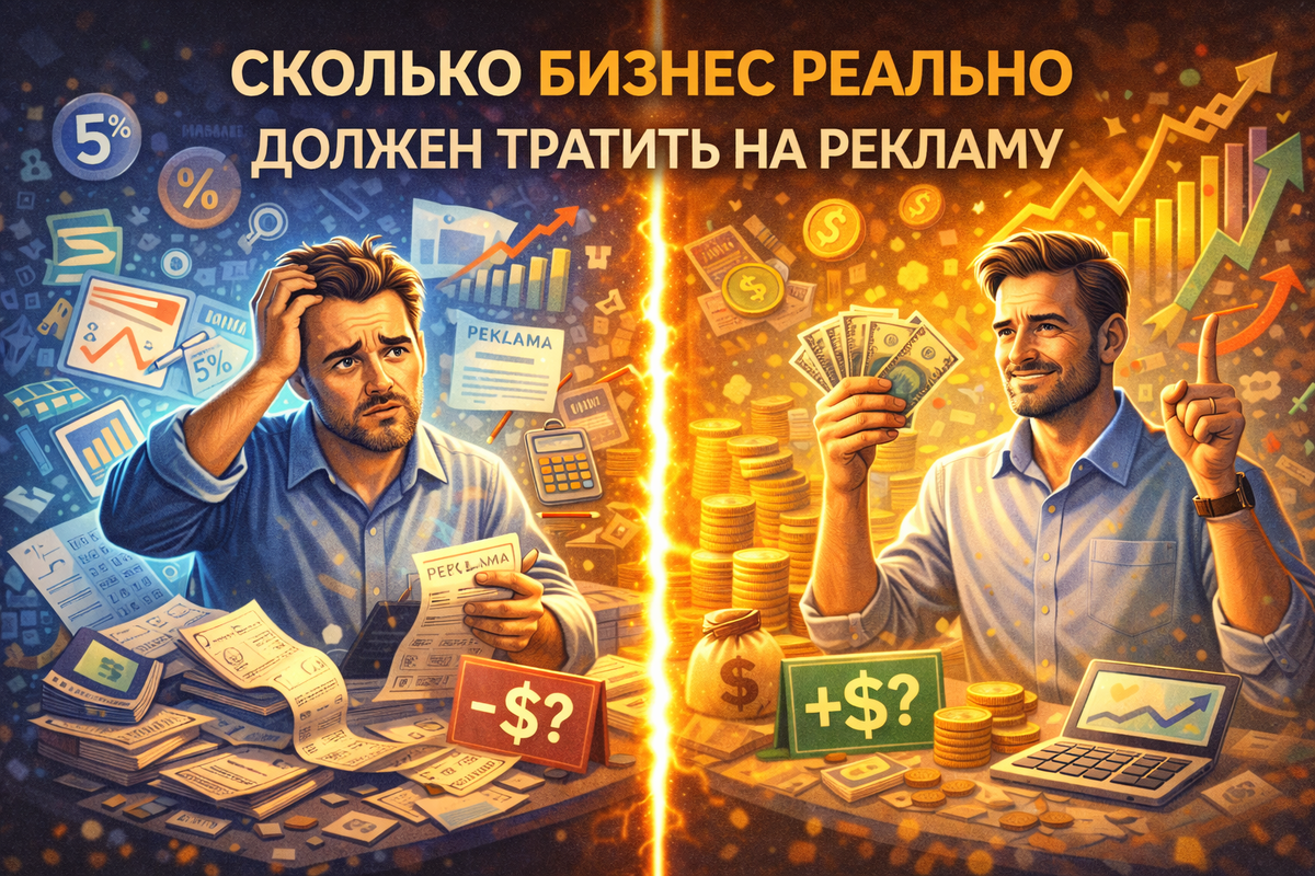 Бизнес не должен тратить на рекламу «X процентов». Он должен тратить ровно столько, сколько позволяет его экономика. Всё остальное — догадки и чужие советы.