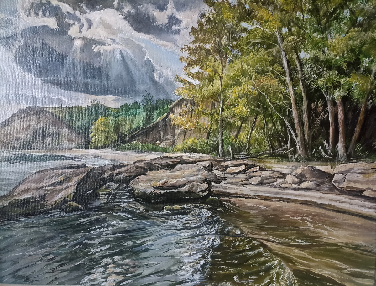 "Дыхание осени", Н. Швецова, масло/холст, 40*50см