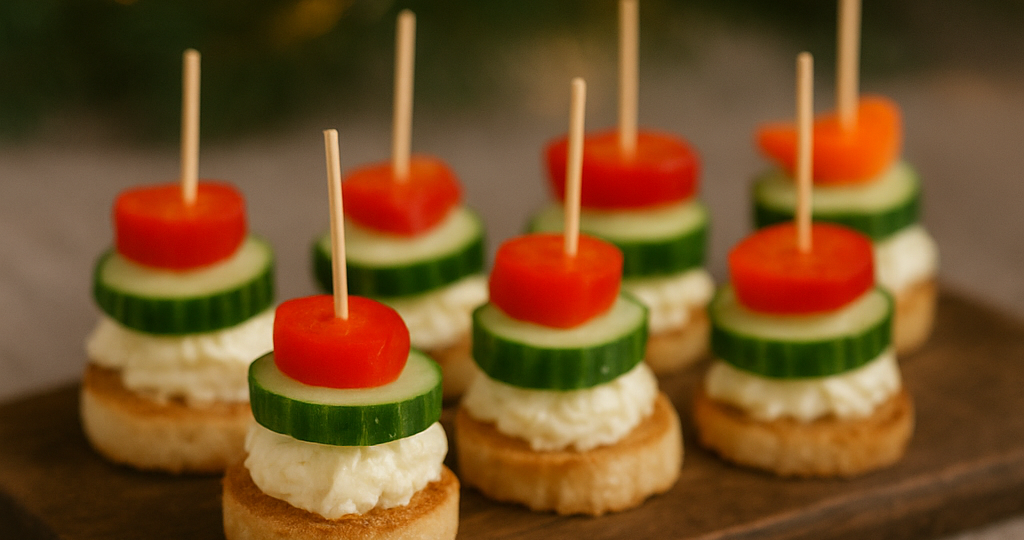 Канапе «Новогодние огоньки» — дешево, быстро, празднично