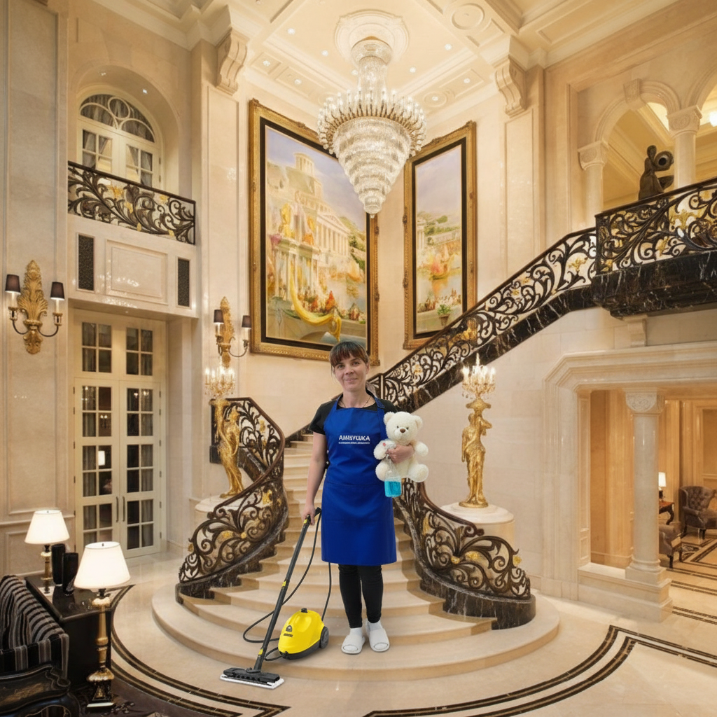 Аннушки убирают даже такие роскошные дворцы 