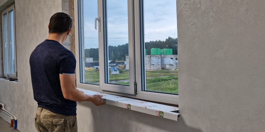 Установка пластиковых подоконников в доме своими руками.