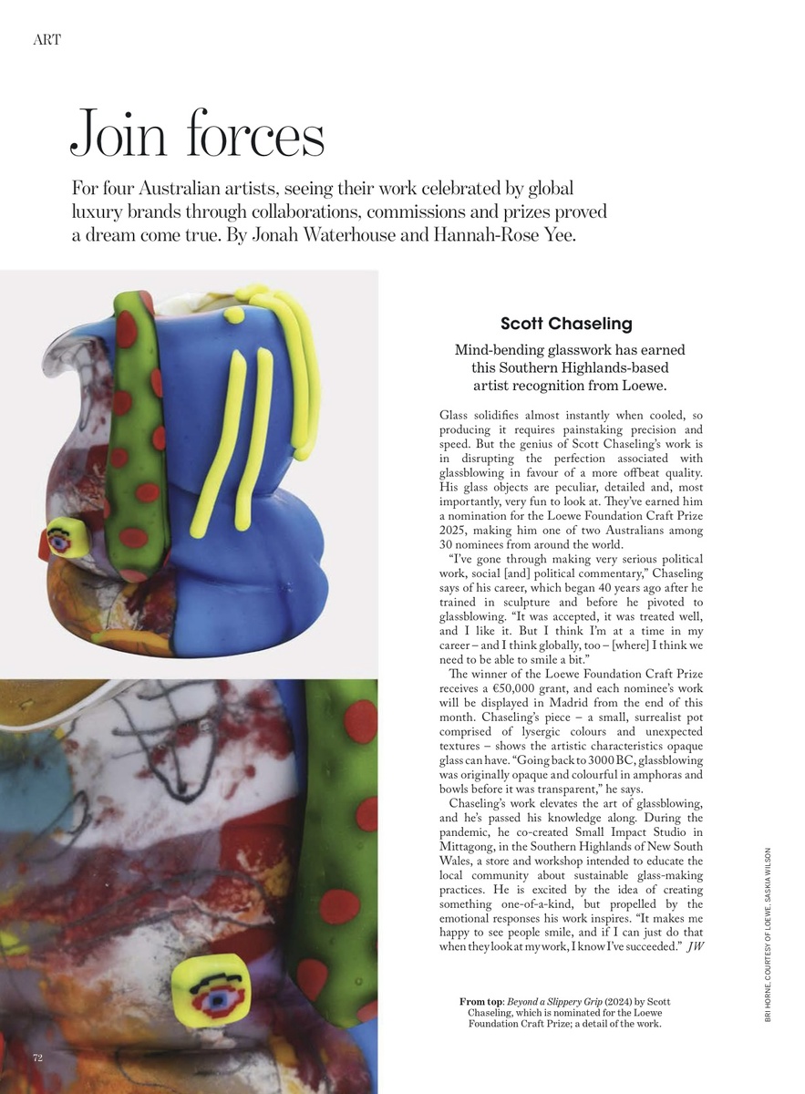 Vogue Australia / May 2025. Работа Скотта Чеселинга «Beyond a Slippery Grip»