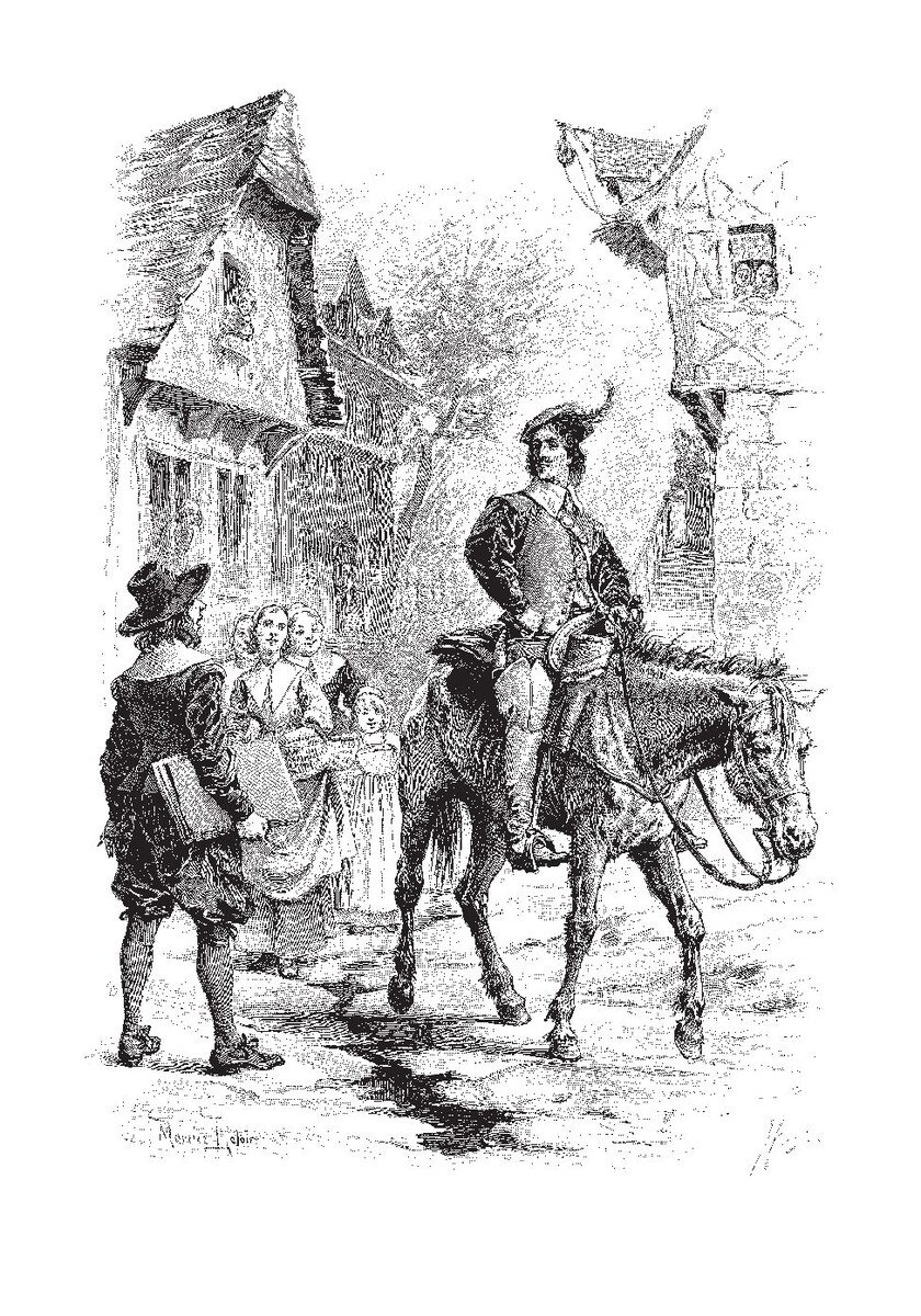 Семнадцатилетний Д'Артаньян и лошадь