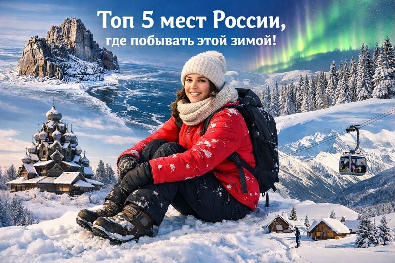 Зимние чудеса России: топ-5 мест, где стоит побывать этой зимой!