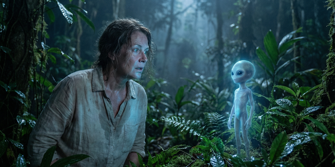 Странное существо в джунглях указало девушке дорогу