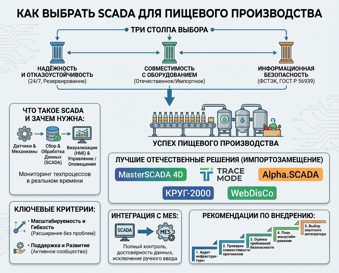 Выбор АСУ ТП для пищевого предприятия