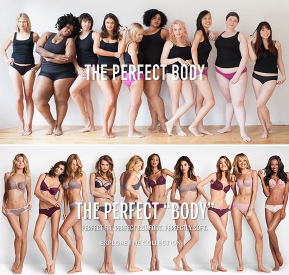 Скандальная реклама Victoria's Secret под слоганом «The Perfect Body» Источник: pinterest