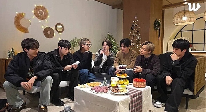 Скрин из интернета, трансляция BTS 