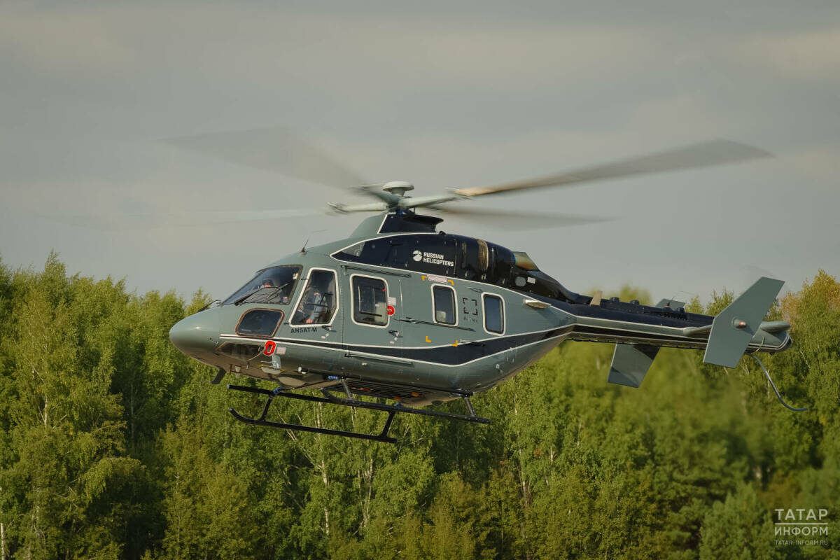 Многоцелевой вертолет «Ансат» в обновленной версии совершил свой первый шестиминутный полет 2 сентября в КазаниФото: © Владимир Васильев / «Татар-информ»