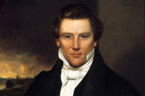    Портрет Джозефа Смита. Неизвестный художник, приблизительно 1842 год / silverepicent.com