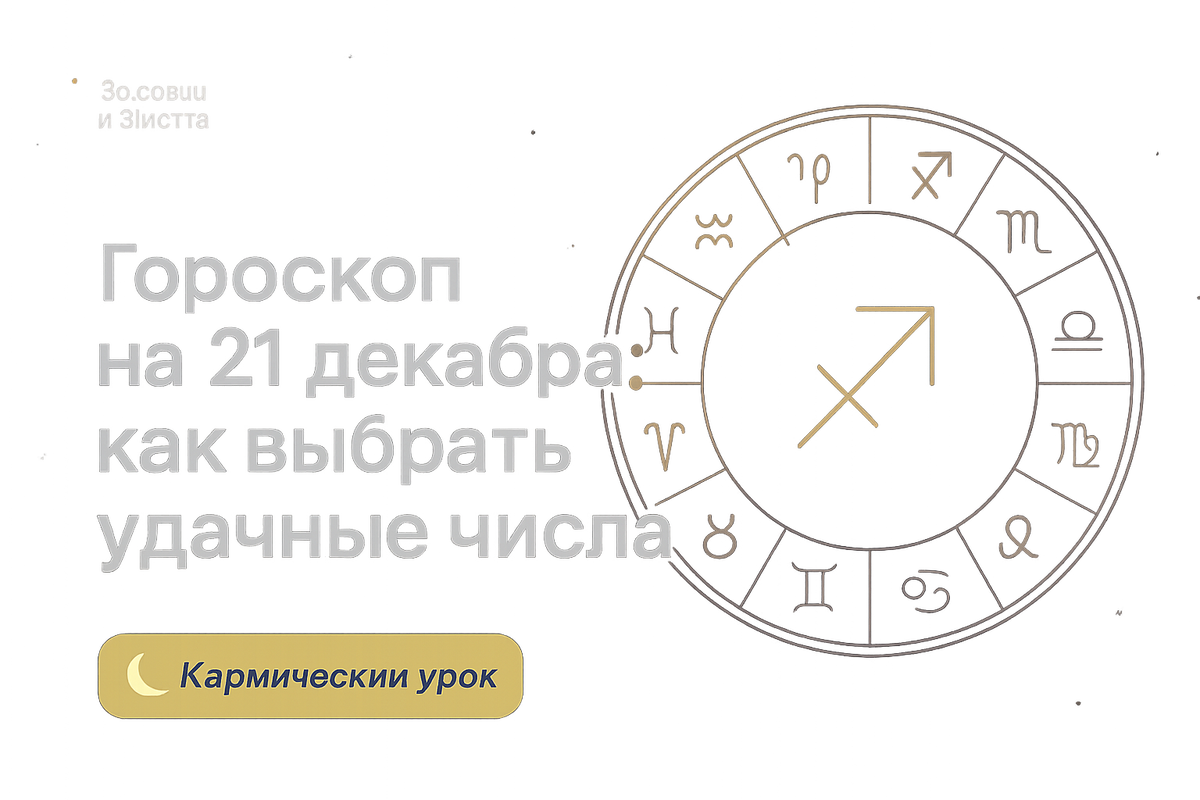    Гороскоп на 21 декабря как выбрать удачные числа и избежать кармических ловушек в этот день Мария