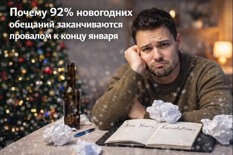 Почему 92% новогодних обещаний заканчиваются провалом к концу января