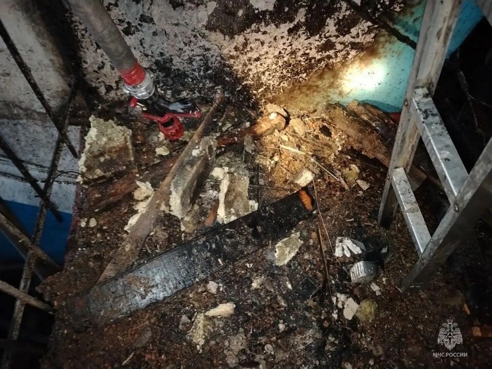    Пожар в Камне-на-Оби . Источник: max.ru/mchs_altkray