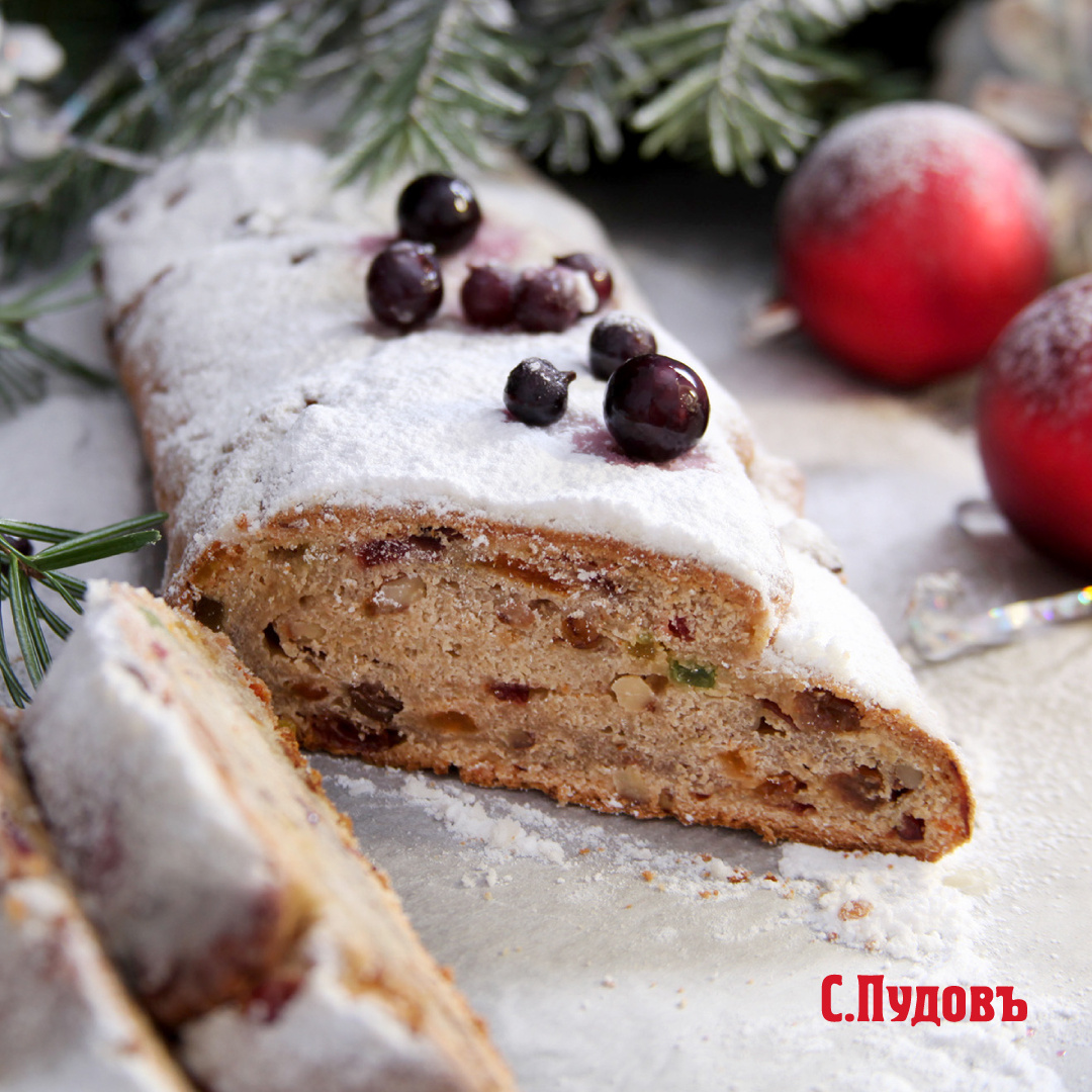 Быстрый штоллен без дрожжей