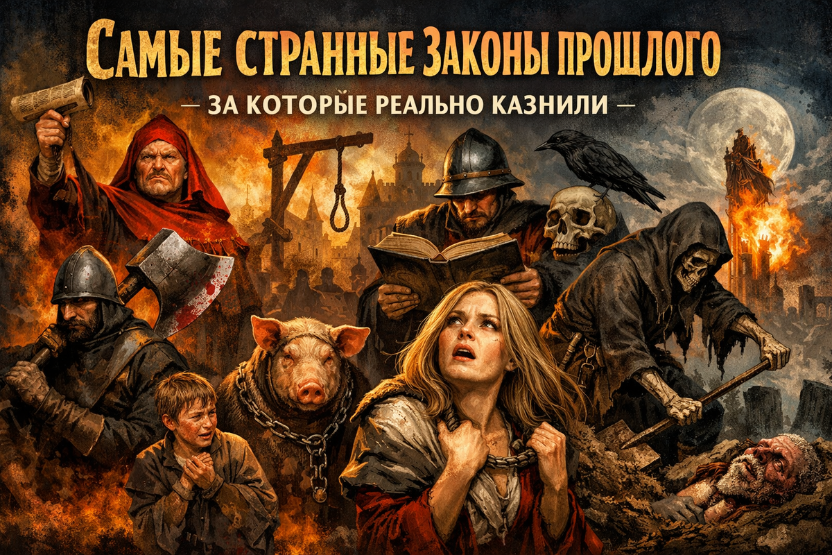 «Самые странные законы прошлого: публичные казни и абсурдные наказания»