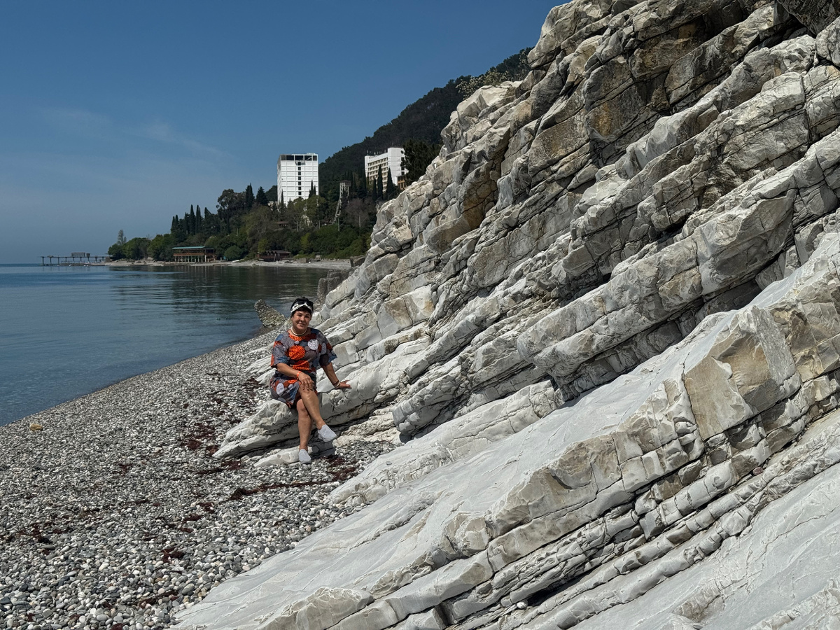 Багрипш , белые скалы