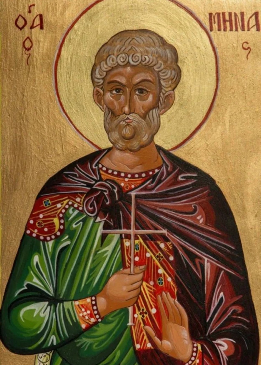 Из открытого источника.  Святой  мученик Мина.