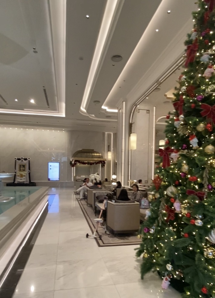 Холл отеля можно разделить на три зоны, столики с фонтаном, ресепшен и цветочная композиция и  зона с кафе- холл имеет большую площадь и в одно фото не поместить