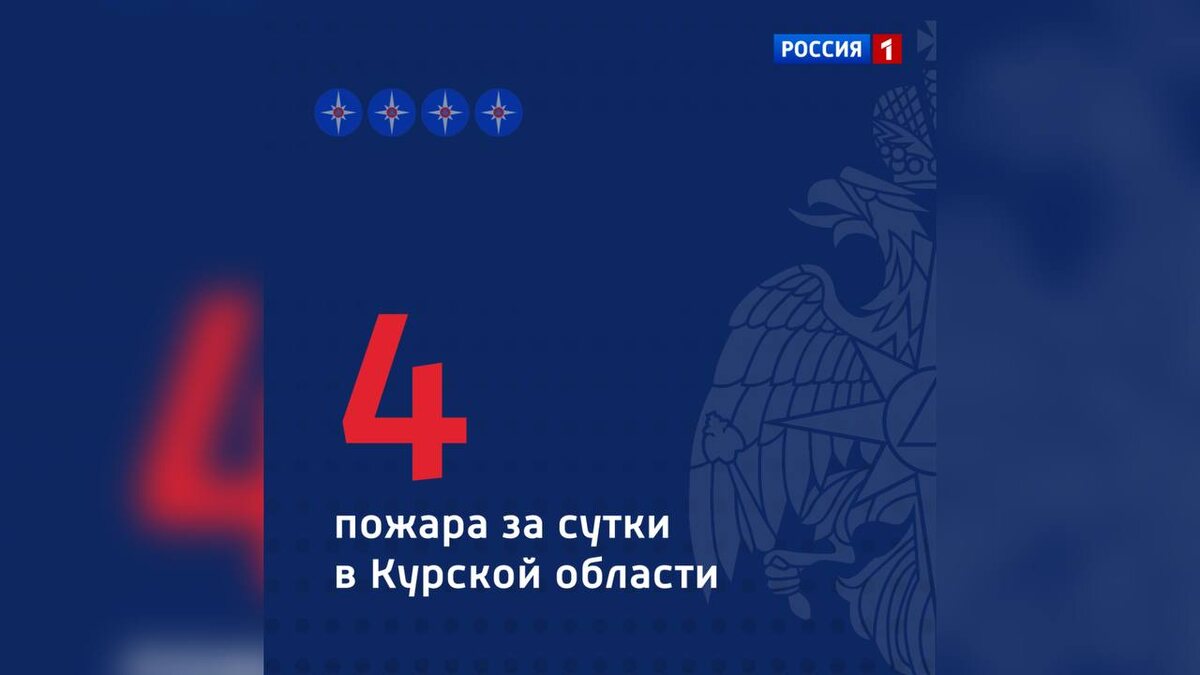    4 пожара в Курской области за сутки