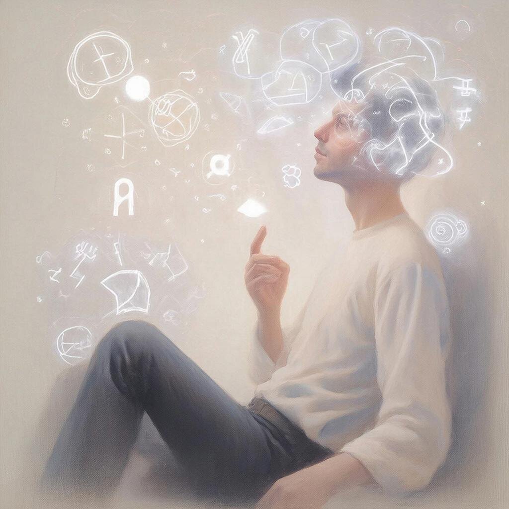 Диалог человека с собственным разумом как творческий процесс.