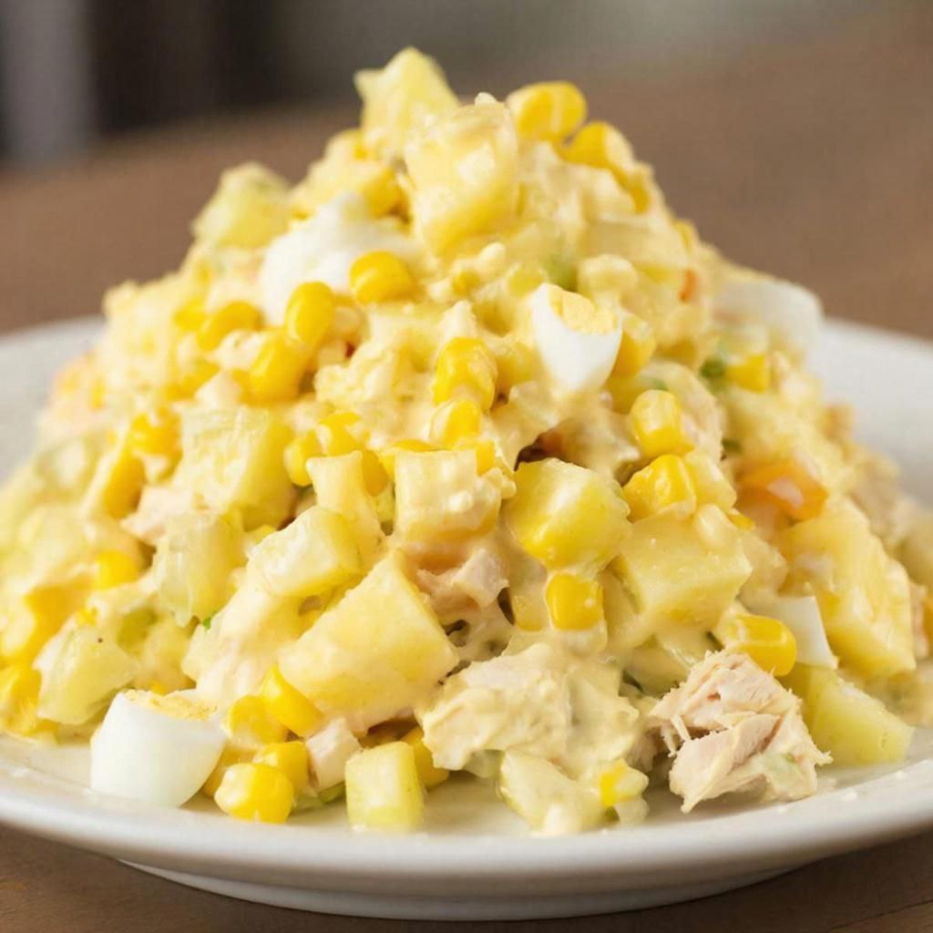 гавайский новогодний салат  -  традиции праздничного стола