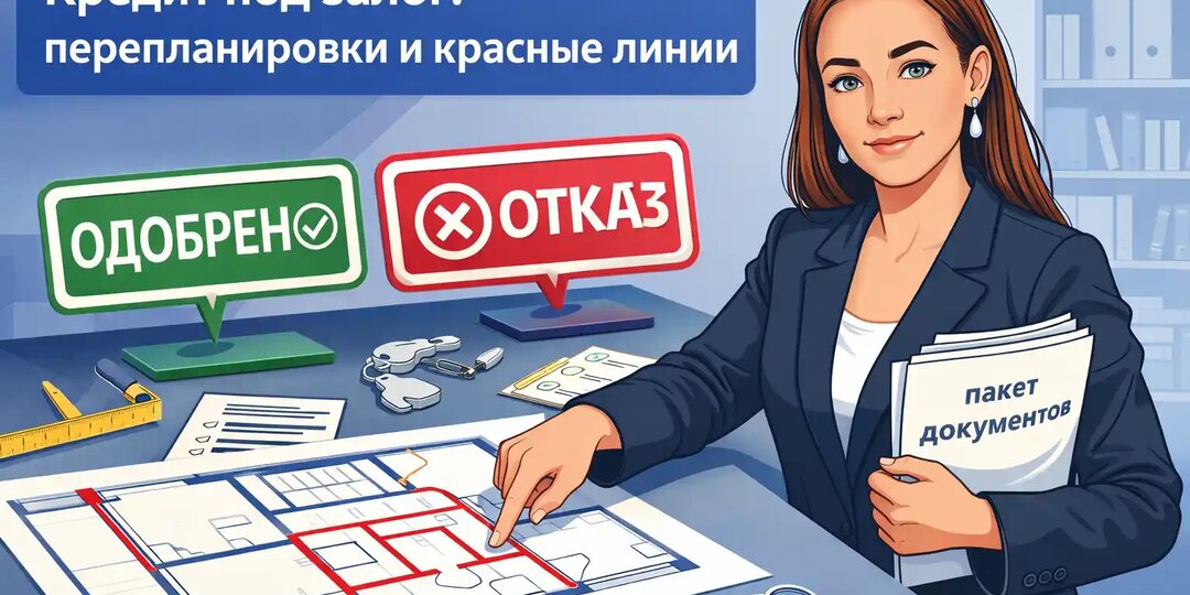 Кредит под залог квартиры с перепланировкой