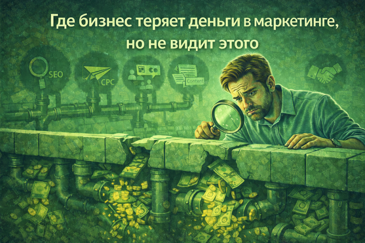 Маркетинг редко «сливает деньги» напрямую. Он делает это через детали, которые не принято считать. И пока бизнес не смотрит туда, деньги будут уходить тихо и незаметно.