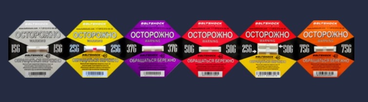 Линейка химических индикаторов удара Балтшок