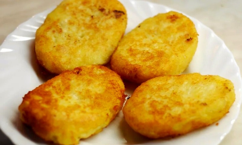 Картофельные котлеты с куриной грудкой