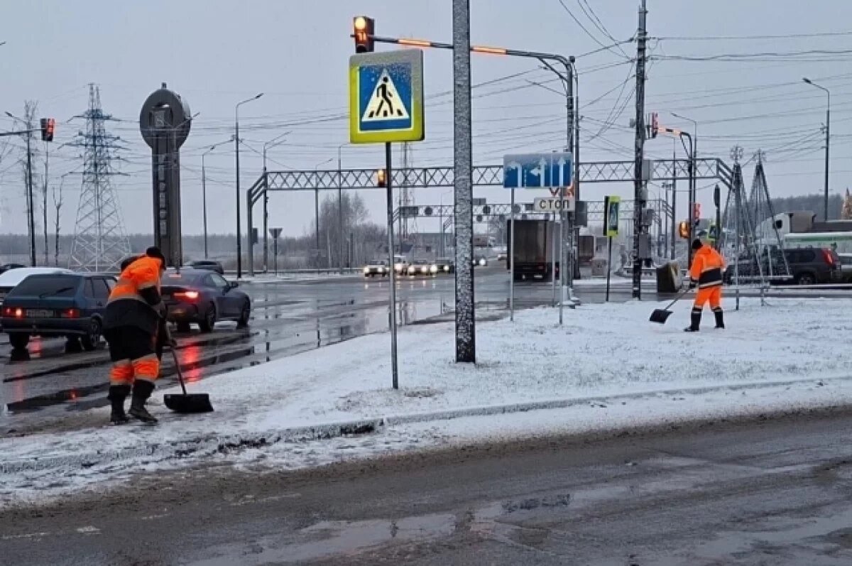    Владимир отбивается от снегопада силами 77 рабочих и 48 машин