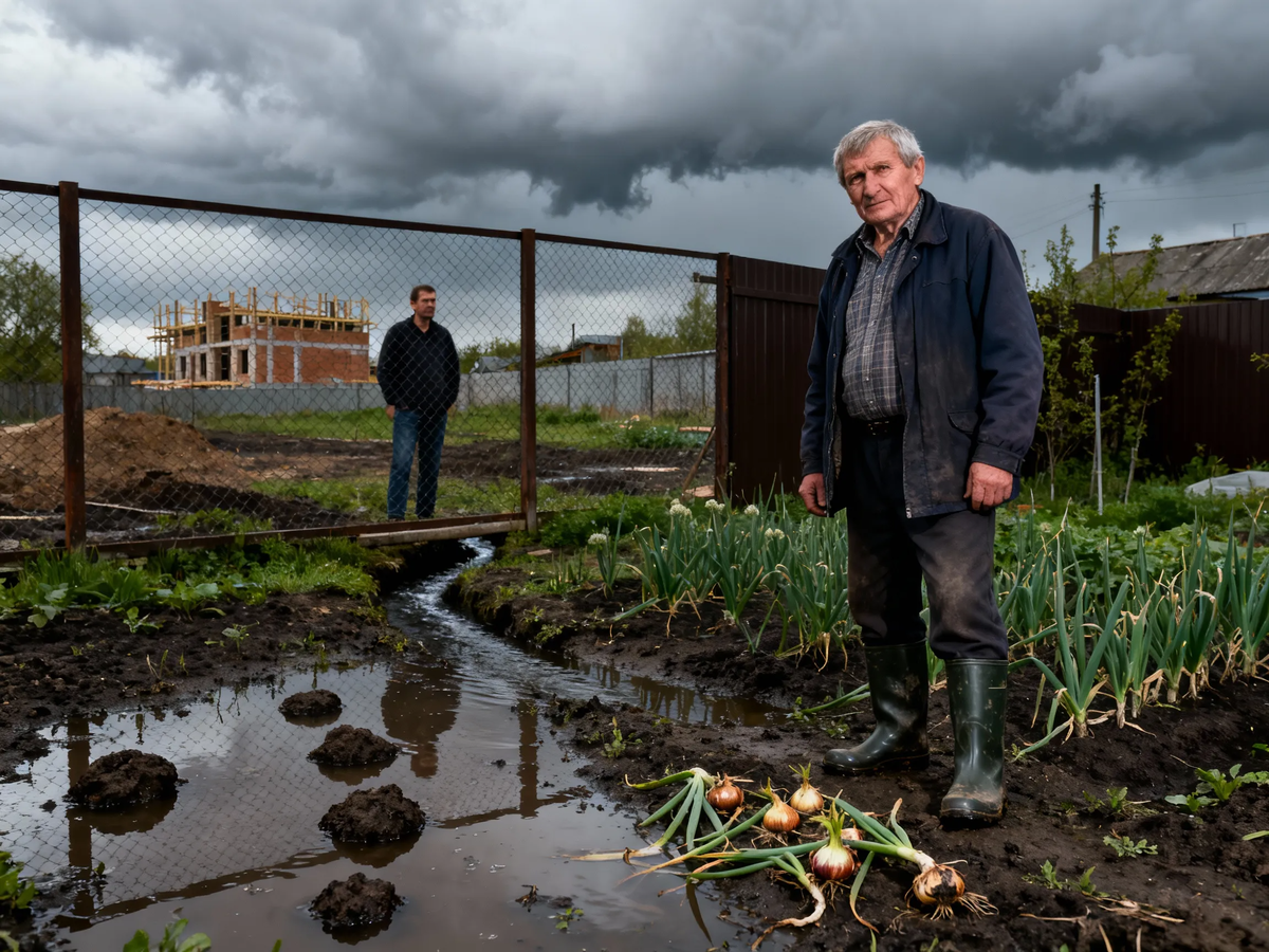 Вот она, та самая «маленькая Венеция» в исполнении Петровича. Лодки не хватает только, да луковицы вместо гондол — плавают, но не в радость.
