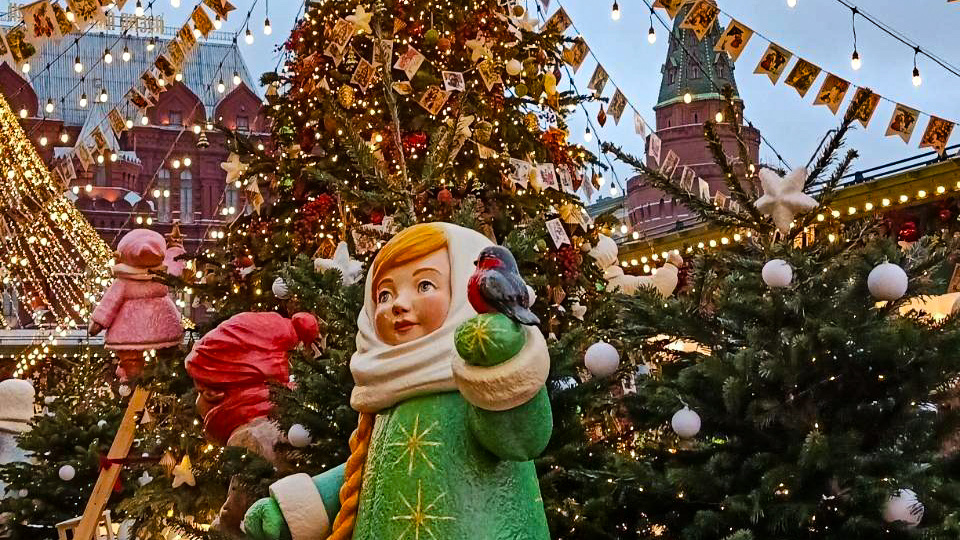 Новогодняя Москва 2025-2026: ГУМ, Манежная