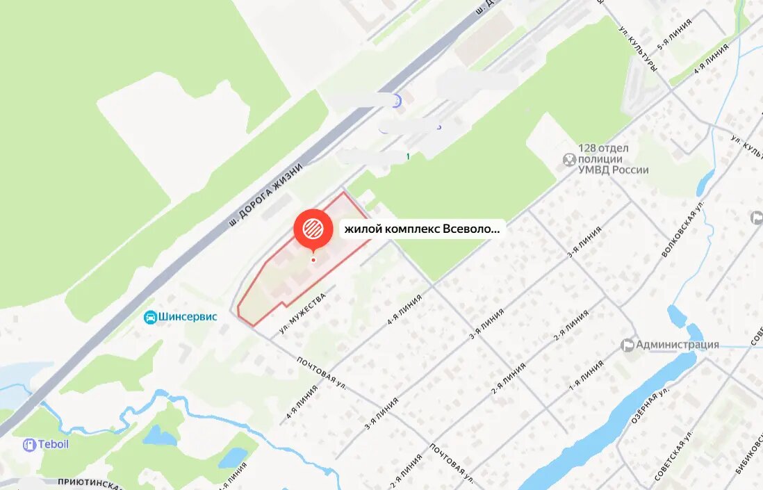    ЖСК «Всеволожский штиль». Фото: скриншот сервиса «Яндекс.Карты»