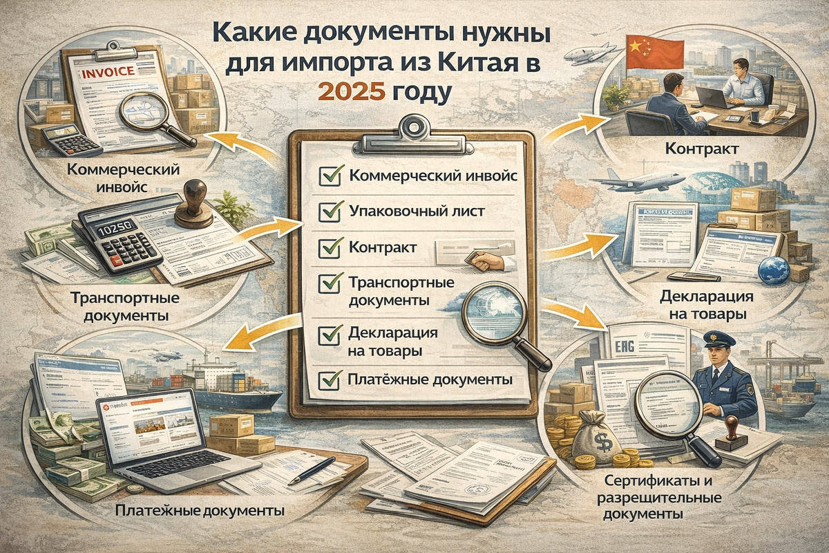 Какие документы нужны для импорта из Китая в 2025 году