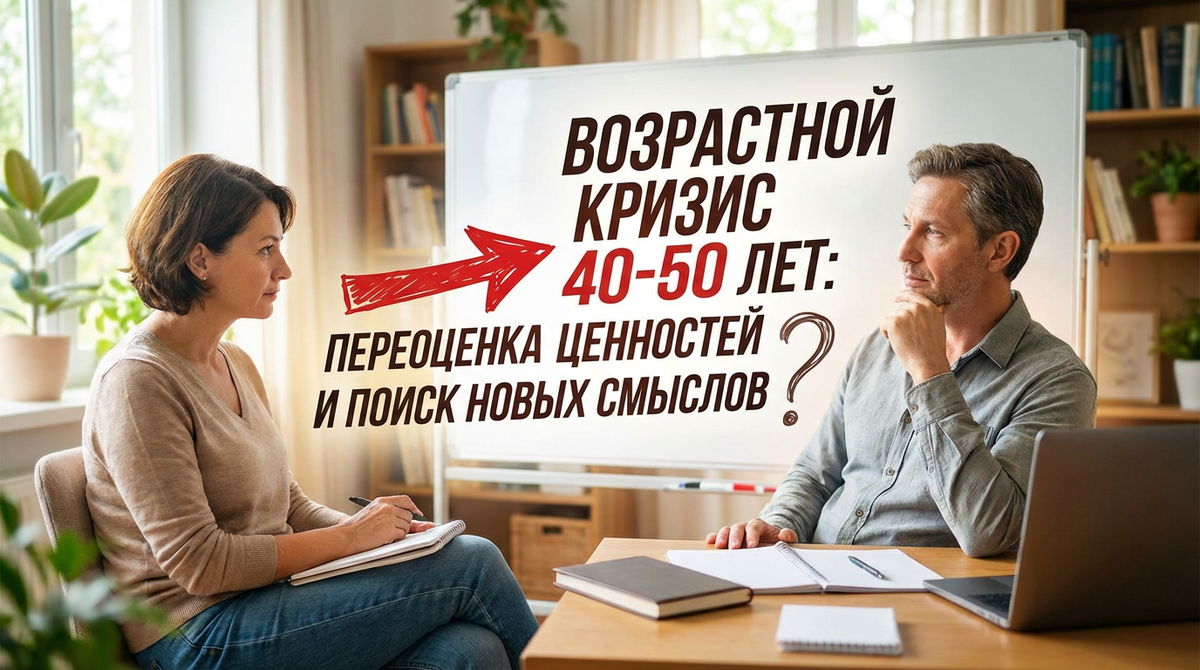 Возрастной кризис 40-50 лет: переоценка ценностей и поиск новых смыслов