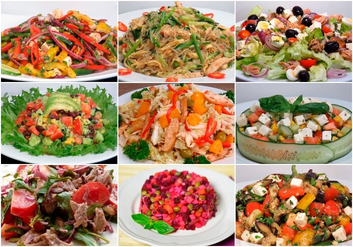 Диетические салаты для похудения и на каждый день