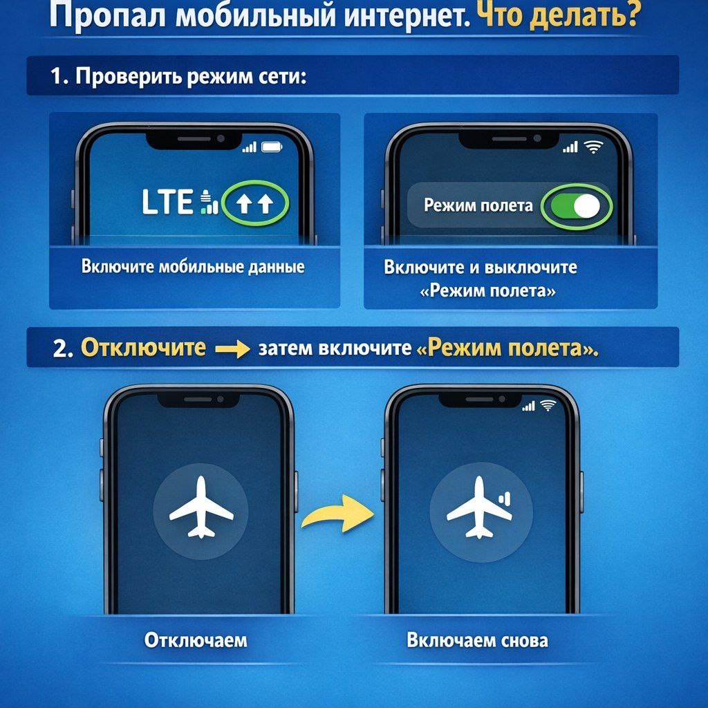 Это надо сделать в первую очередь если пропал интернет.