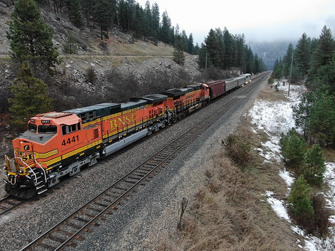 Грузовой поезд перевозчика BNSF в США. Источник: BNSF